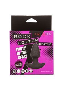 Анальный вибратор с ротацией CalExotics, чёрный, 9 &times; 3,8 см