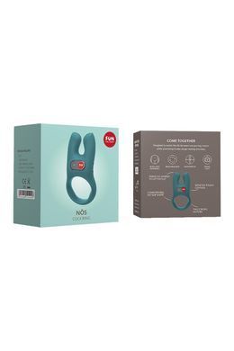Эрекционное виброкольцо Fun Factory Nos бирюзовое, 8 см