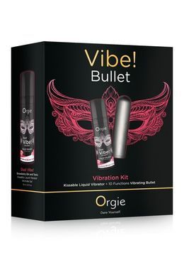 Набор жидкий вибратор и вибропуля Orgie VIBE! BULLET