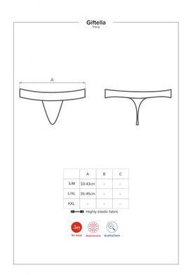 Стринги&nbsp;Obsessive&nbsp;Giftella&nbsp;thong&nbsp;red&nbsp;S/M