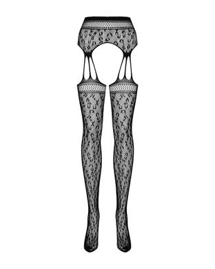 Чулки с поясом Obsessive Garter stockings S817 S/M/L