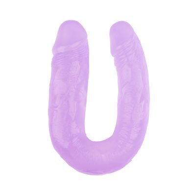 Фалоімітатор подвійний Chisa Hi-Rubber 14 Purple, Фіолетовий