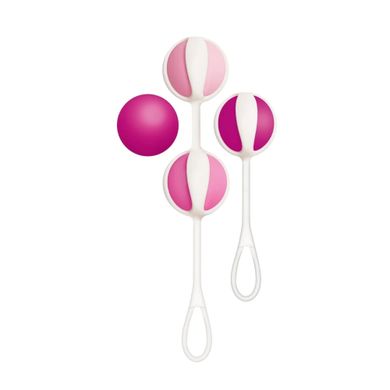 Набір вагінальних кульок Gvibe Mini зі зміщеним центром ваги рожеві, 14 х 2.2 см