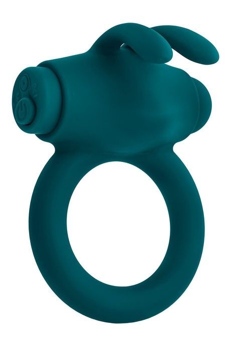 Ерекційне кільце з віброкулею Evolved Playboy Bunny Buzzer, зелене