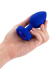 Анальная пробка с камнем и с вибрацией L/XL B-Vibe с дистанционным пультом управления, синяя