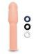 Насадка на пенис Size-Up Penis Extender с 3 эрекционными кольцами в наборе, бежевая