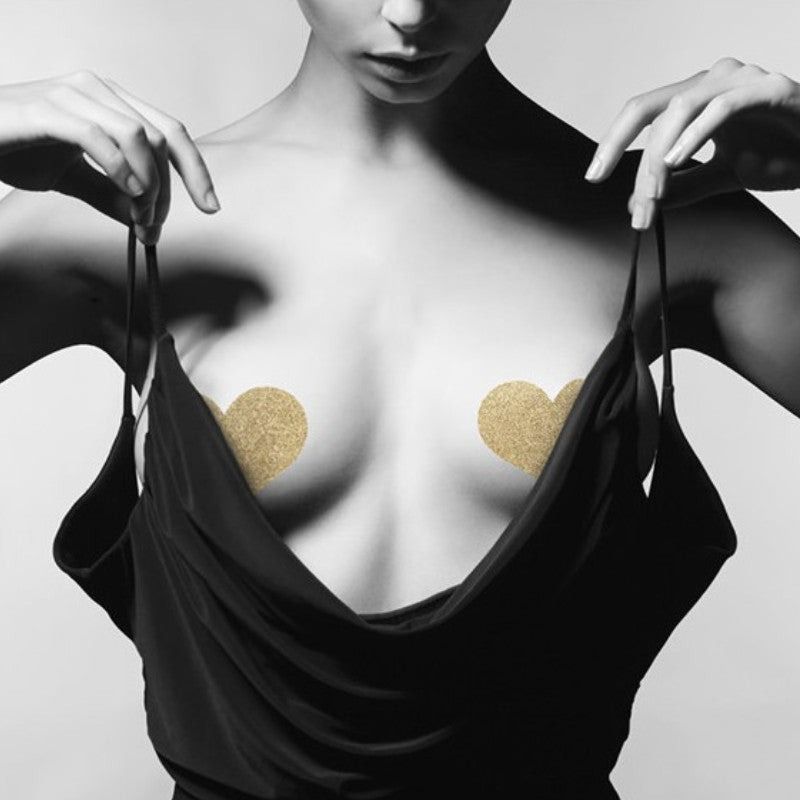 Прикраса для грудей Flash Золоте Серце, Bijoux Indiscrets
