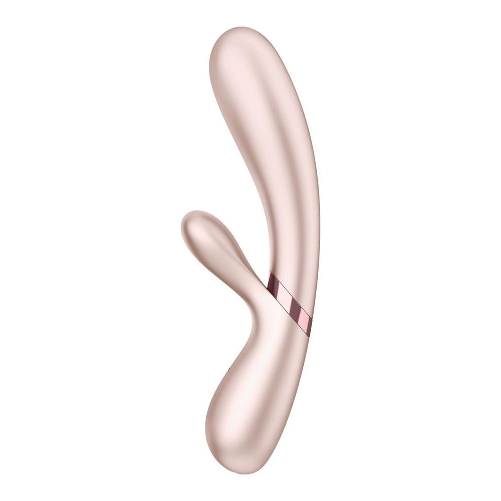 Подвійний смарт вібратор з функцією нагріву Satisfyer Hot Lover, нюдовий