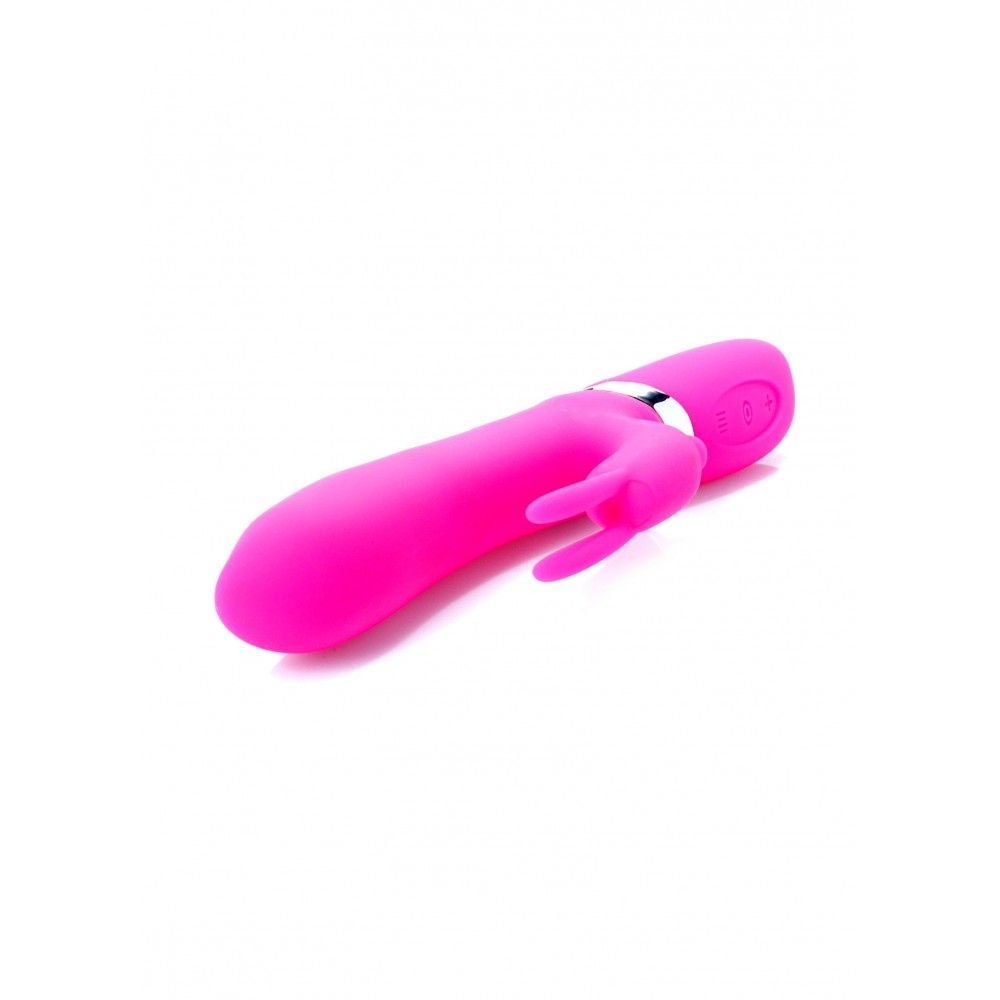 Вибратор-кролик ADELA Pink USB 12 режимов вибрации и 6 пульсаций