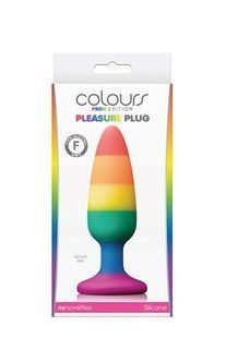Анальна пробка силікон NS Novelties COLOURS PRIDE EDITION PLUG M