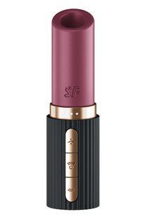 Вибратор в форме помады Satisfyer Pro 2 Kiss с вакуумной стимуляцией, красный