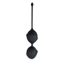 Вагинальные шарики Easytoys, силиконовые, черные, 19.5 х 3.8 см