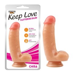 Фаллоимитатор на присоске Keep Love Deep Fluttering Dildo Chisa 16,5 см / 4 см