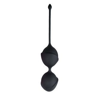 Вагінальні кульки Easytoys, силіконові, чорні, 19.5 х 3.8 см