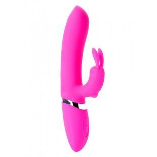 Вібратор-кролик ADELA Pink USB 12 режимів вібрації та 6 пульсацій