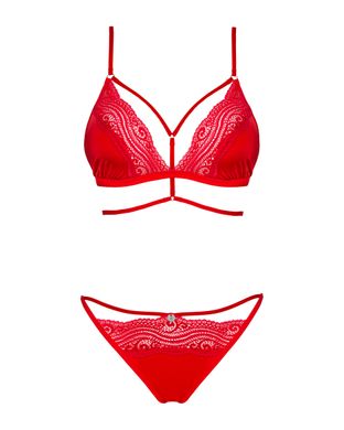 Сексуальный комплект Obsessive Diyosa set 2-pcs red XS/S