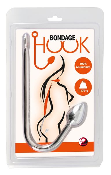 Крюк Анальний Bondage Hook, метал