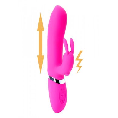 Вібратор-кролик ADELA Pink USB 12 режимів вібрації та 6 пульсацій