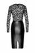 Плаття, F295 Noir Handmade Euphoria з мереживним верхом, вінілове, чорне, розмір M