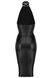 Платье с кольцом на шею F160 Noir Handmade S