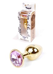 Анальна пробка з каменем Plug-Jewellery Gold PLUG-Rose S