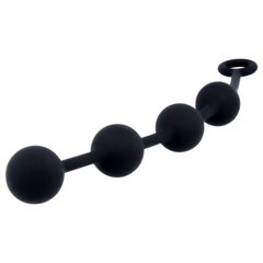 Анальная цепочка Nexus Excite, силиконовые, 30 см х 3 см, черный