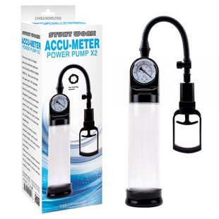 Вакуумная помпа с манометром Chisa Accu-Meter Power Pump X2