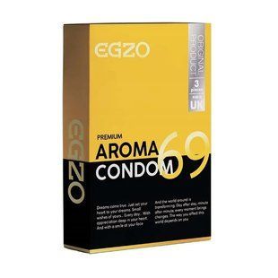 Ароматизовані презервативи EGZO "Aroma" латексні (ціна за упаковку, 3 шт)