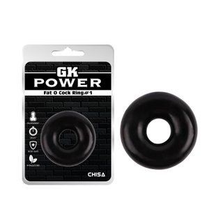 Эрекционное&nbsp;кольцо&nbsp;Chisa GK Power Fat&nbsp;O&nbsp;Cock&nbsp;Ring&nbsp;#&nbsp;1, черное
