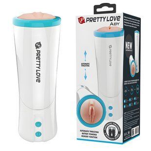 Автоматичний мастурбатор Pretty Love Aby Vagina Masturbator Flesh Tube з поступальними рухами
