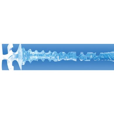 Мастурбатор у колбі з вібрацією та імітацією орального сексу Fleshlight Turbo Thrust Blue Ice