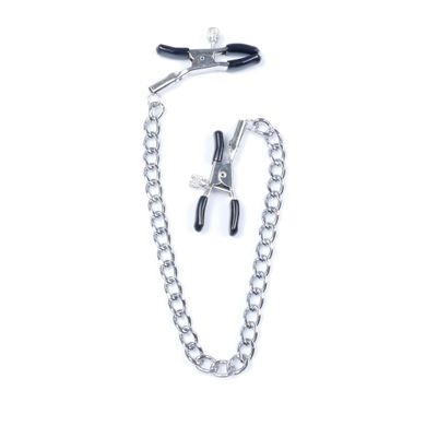 Зажимы на соски DS Fetish Nipple clamps iron L silver 64 g