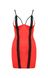 Платье красное с черной отделкой и трусики стринги FEMMINA CHEMISE S/M - Passion