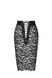 Юбка кружевная, Noir Handmade F302 Ambivalence, со шнуровкой, черная, размер М