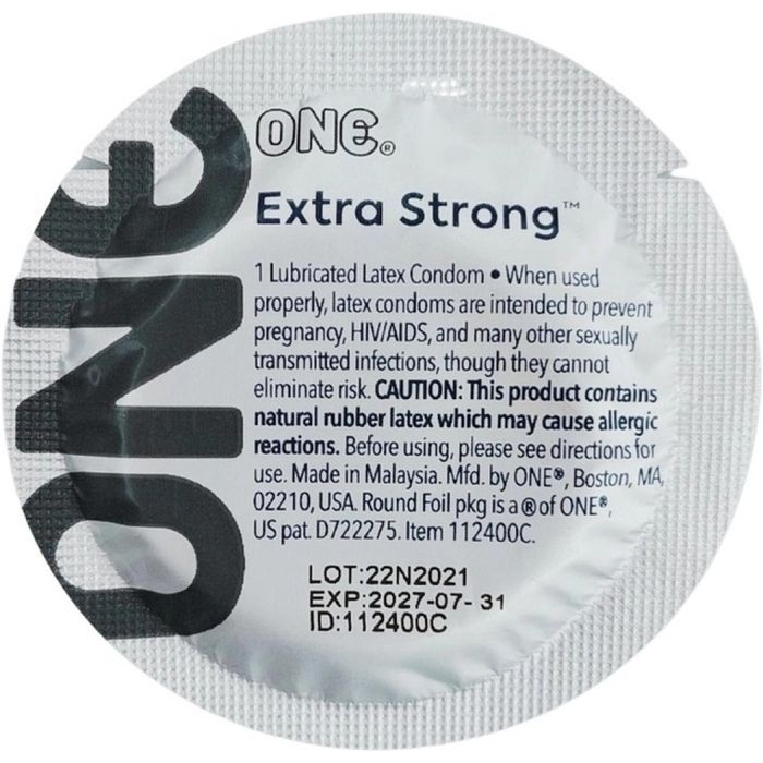 Набор прочных презервативов классической формы One Extra Strong с разным дизайном (цена за 5 шт.)