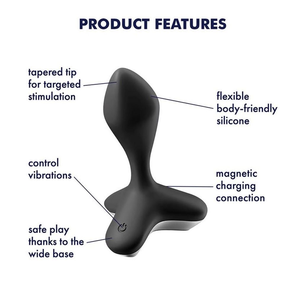 Віброанальний плаг Satisfyer Game Changer чорний
