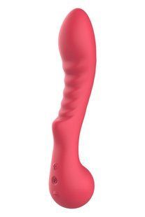 Вибратор рельефный для точки G Dream Toys Amour Aimee, красный