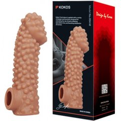 K45213 Насадка на пеніс з отвором для мошонки Kokos 16,5 см. CS 004-L