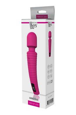 Вібромасажер мікрофон із вигнутою ручкою Dream toys Gorgeus Magenta, рожевий