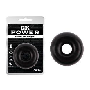 Эрекционное&nbsp;кольцо&nbsp;Chisa GK Power Fat&nbsp;O&nbsp;Cock&nbsp;Ring&nbsp;#&nbsp;2, черное