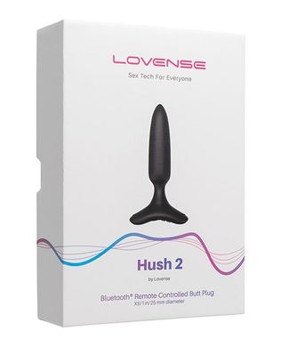 Анальная смарт пробка с вибрацие Lovense Hush 2 размер XS