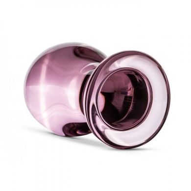 Пробка скло рожева Gildo Pink Glass buttplug No. 26, Рожевий
