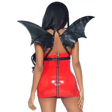 Портупея из искусственной кожи с крыльями летучей мыши Leg Avenue Bat wing body harness O/S