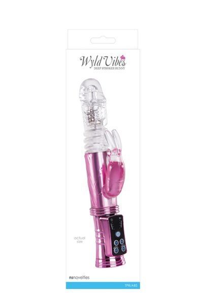 Вибромассажер кролик WYLD VIBES BUNNY, PINK