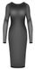Платье полупрозрачное Cottelli, с молнией, черное, размер S