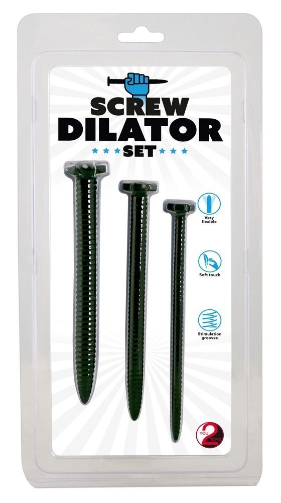 Набор стимуляторов уретры You2Toys Screw Dilator Set черные