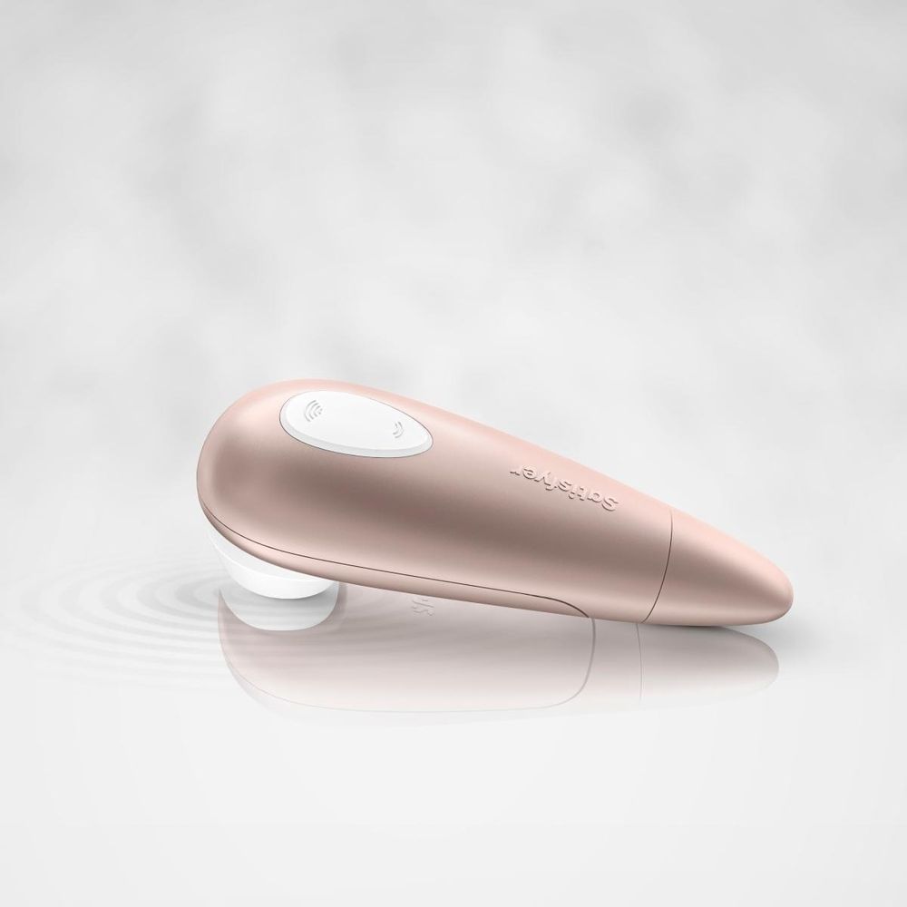 Бесконтактный вибромассажер SATISFYER Number One, розовый перламутр