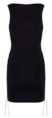 Платье со шнуровкой на груди и бедрах Cottelli, черное, размер S