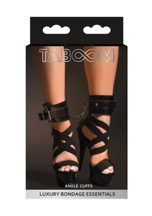 Поножи с цепочкой Taboom, веганская кожа, черные