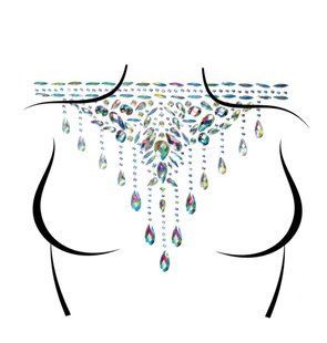 Самоклеющиеся стразы для тела Leg Avenue разноцветные, One Size